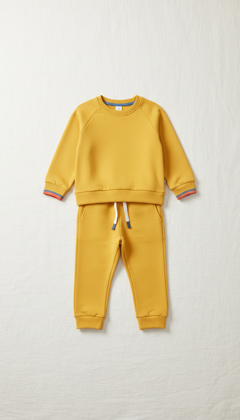 Sunbeam Yellow Kids' Pullover Set